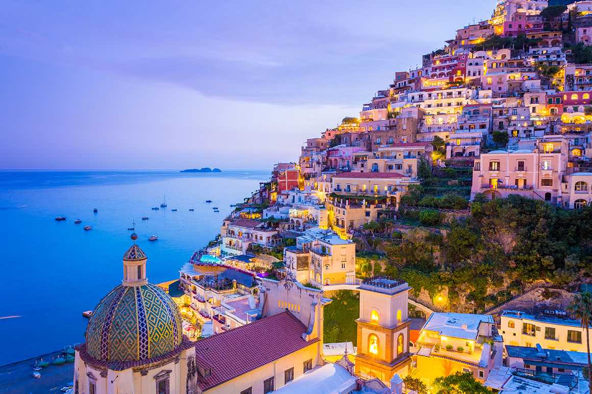 Transfer Rome to Naples with stop in Amalfi Coast